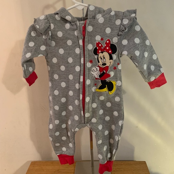 Disney Baby Mini Mouse Pajamas Size 3/6 Months - Picture 2 of 7